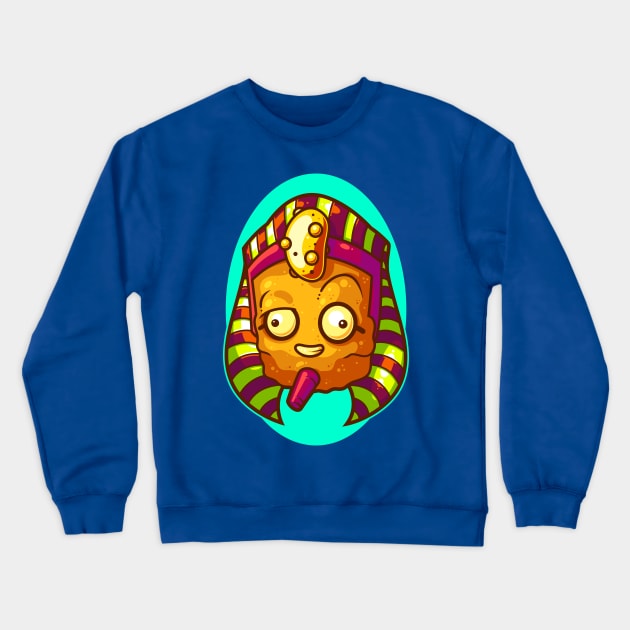 King Tater Tut Crewneck Sweatshirt by ArtisticDyslexia